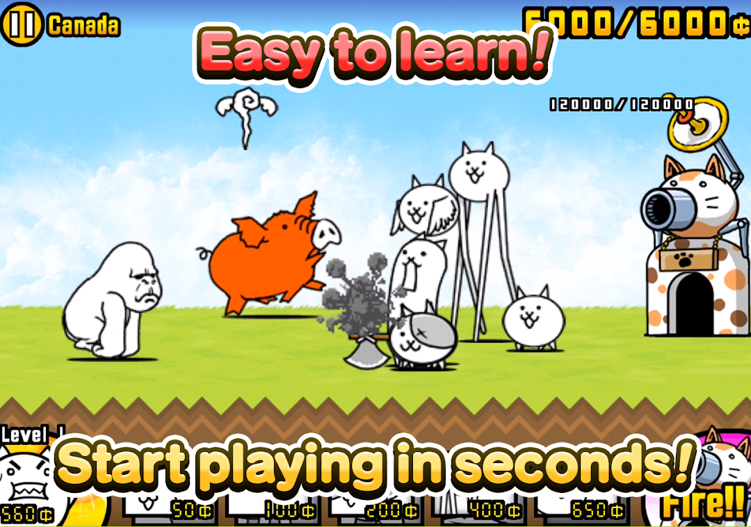 The Battle Cats mod apk screenshot 4