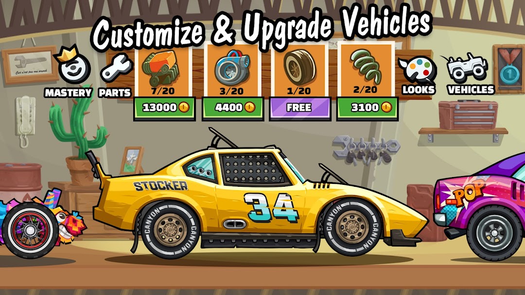 Hill Climb Racing 2 mod apk screenshot 2
